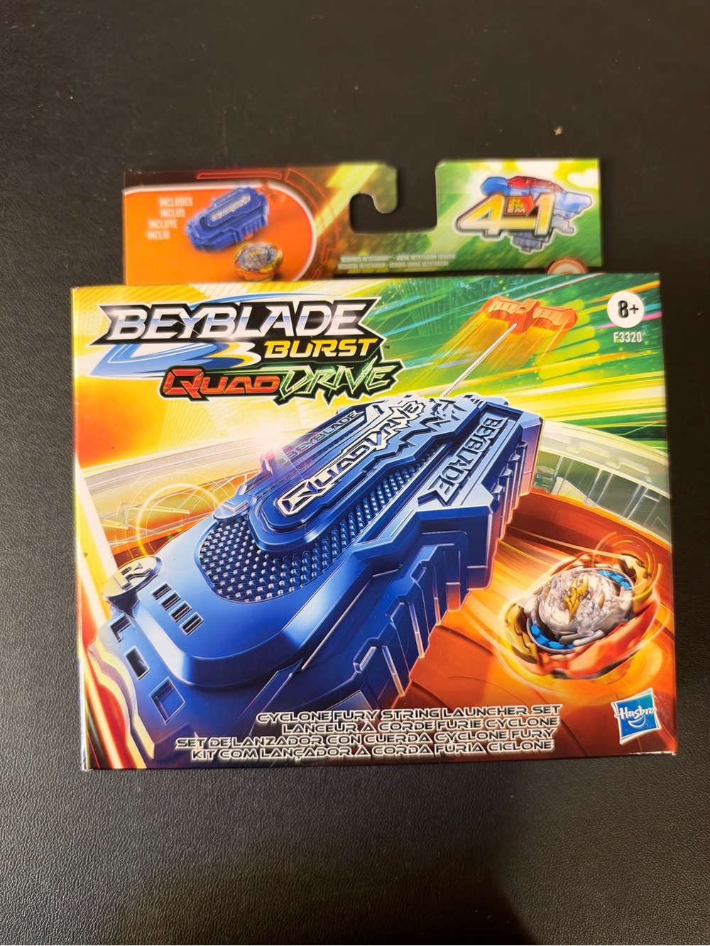 Beyblade Burst QuadDrive Cyclone Roktavor Fury String Launcher Set NEW